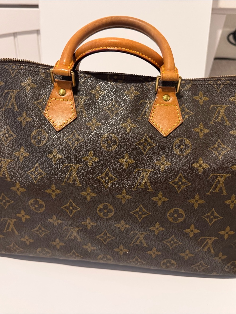 Louis Vuitton Monogram Canvas Brown and Tan Speedy 30